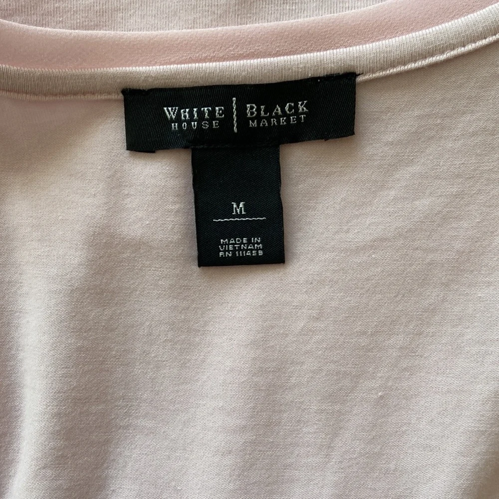 White House Black Market Pink Sequin Top Size M - Picture 6 of 7